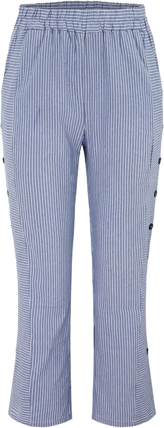 Linen Pants Women Summer 2025 Casual Cotton Linen Pant High Waisted Drawstring Lounge Pants Beach Trousers