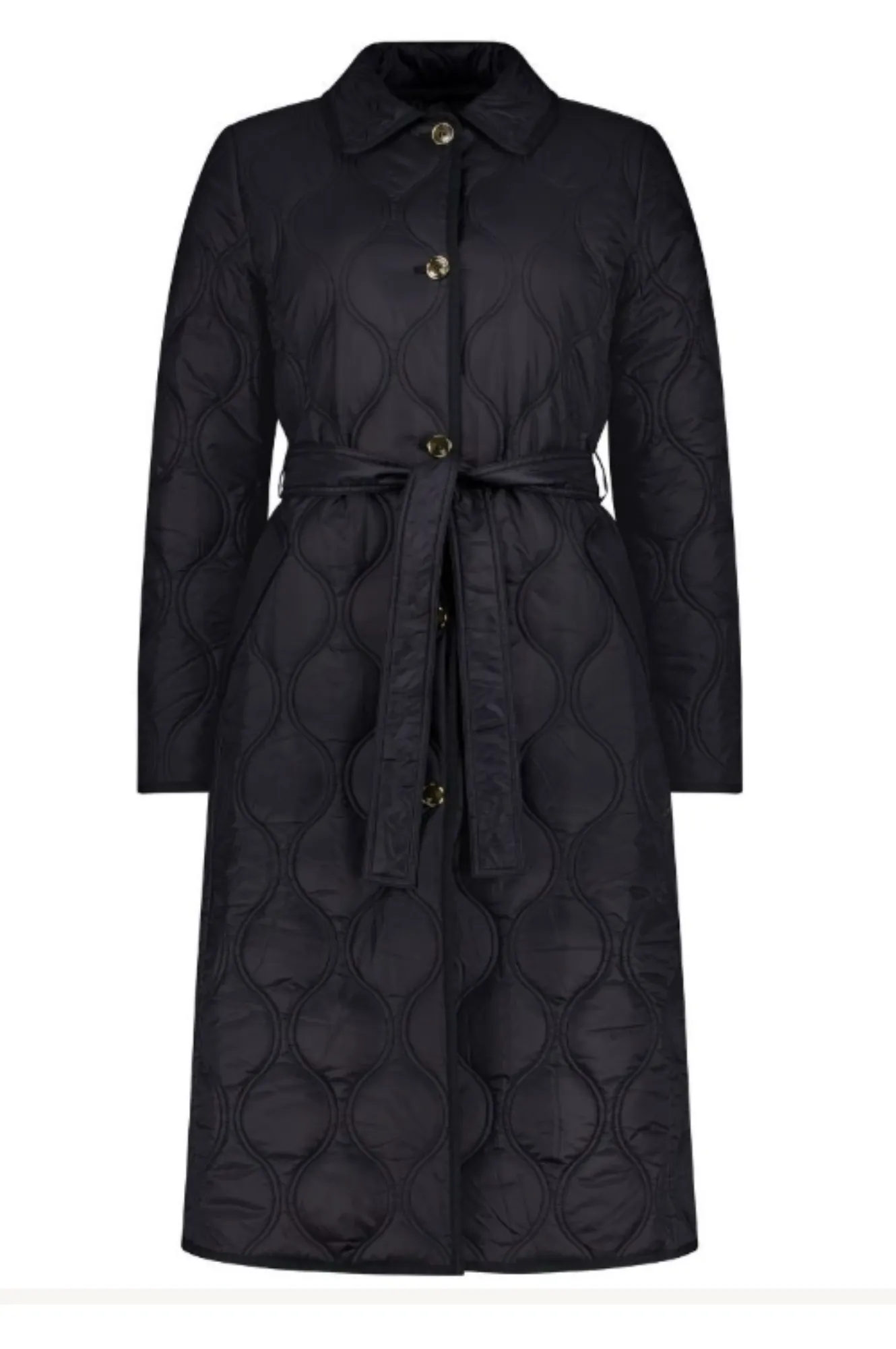 Lissy Quilted Coat - Black