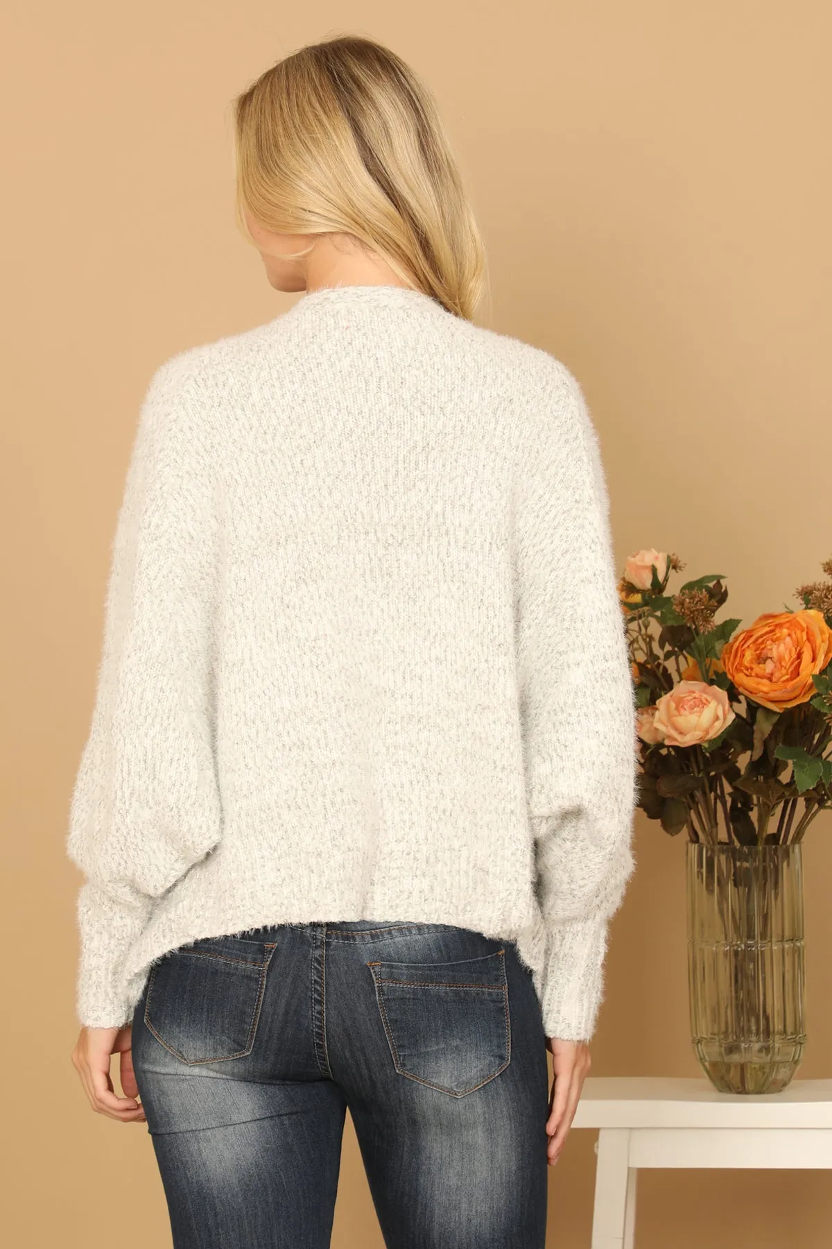 LONG SLEEVE WOOL CARDIGAN