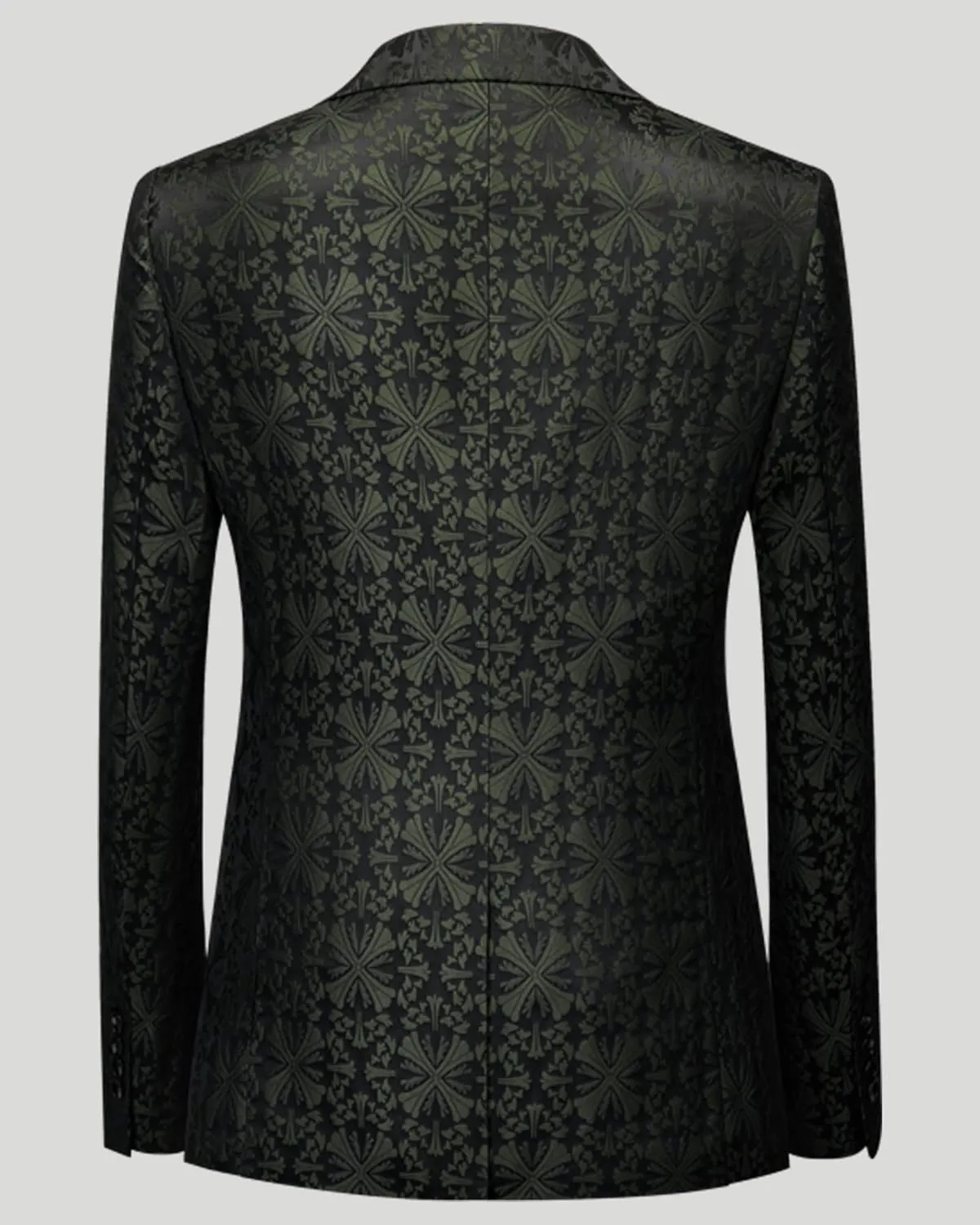 Men Suit 3 Piece Slim Fit Tuxedo for Men Paisley Suit Tux Shawl Lapel One Button Blazer Waistcoat Pant Set for Prom