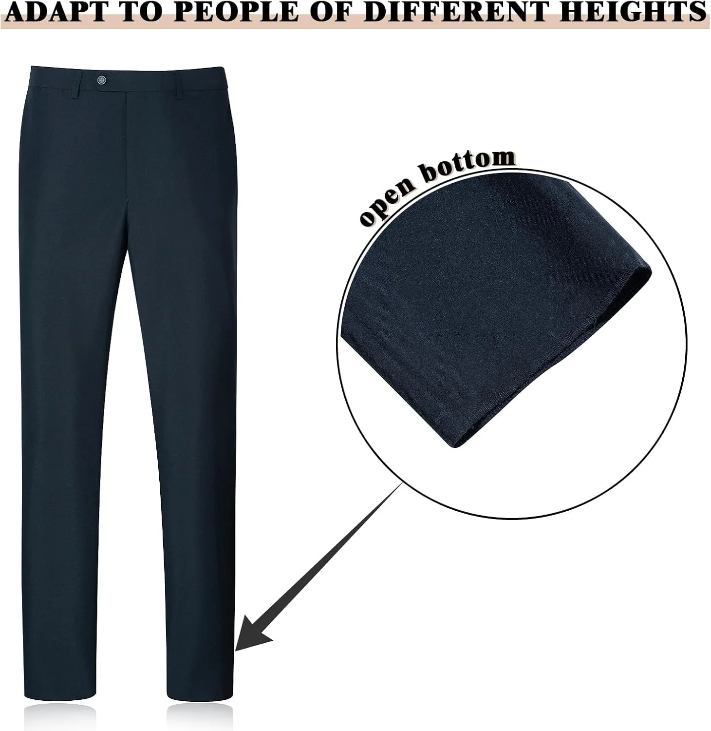 Men's Suit Slim Fit 2 Piece Suits for Men, Two Button Blazer Jacket Pants Set with Tie for Wedding Business Dinner