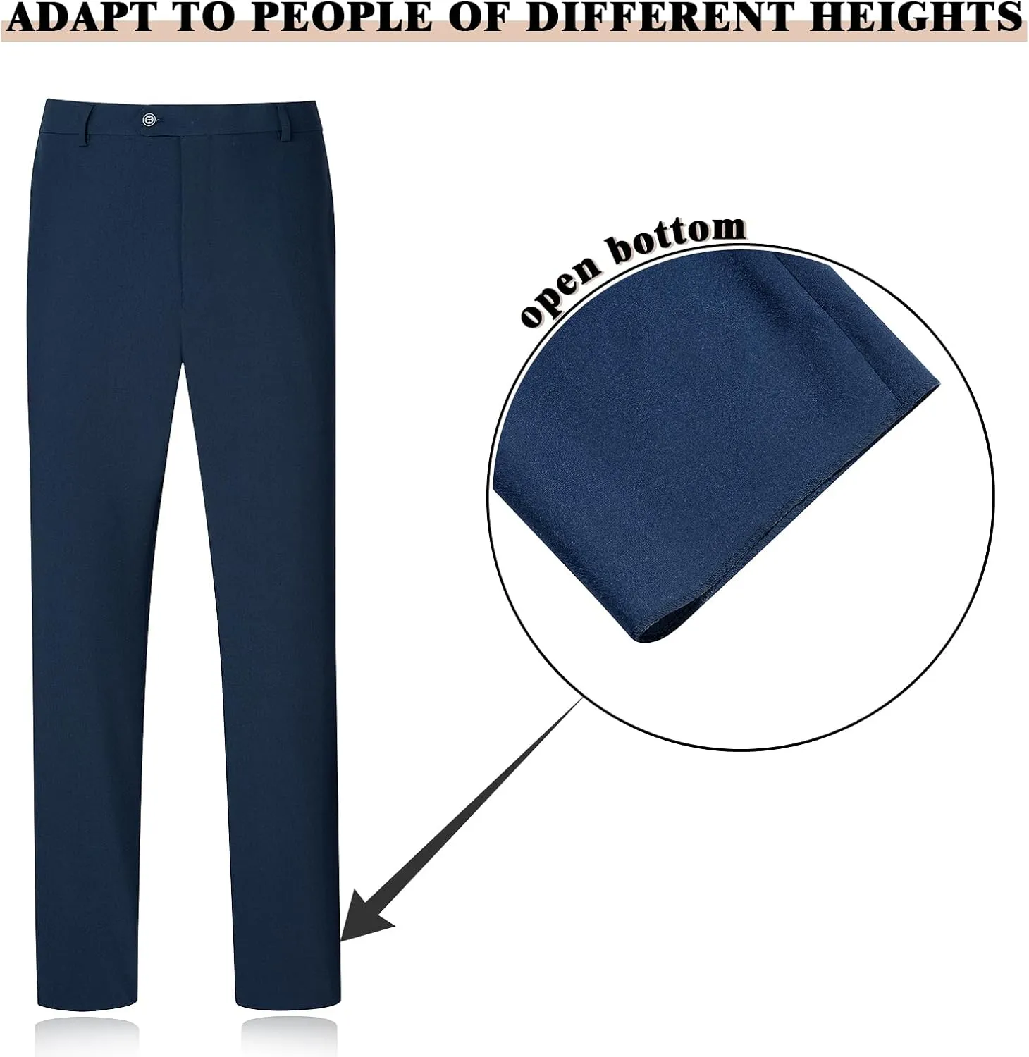 Men's Suit Slim Fit 2 Piece Suits for Men, Two Button Blazer Jacket Pants Set with Tie for Wedding Business Dinner