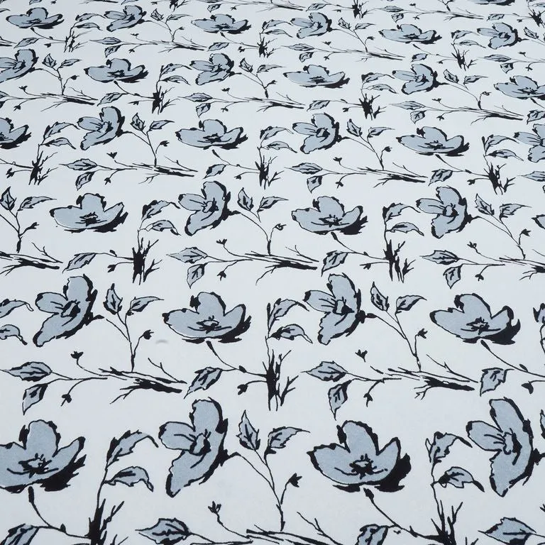 Multicolor Floral Printed Cotton Rayon Fabric