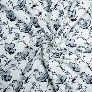 Multicolor Floral Printed Cotton Rayon Fabric