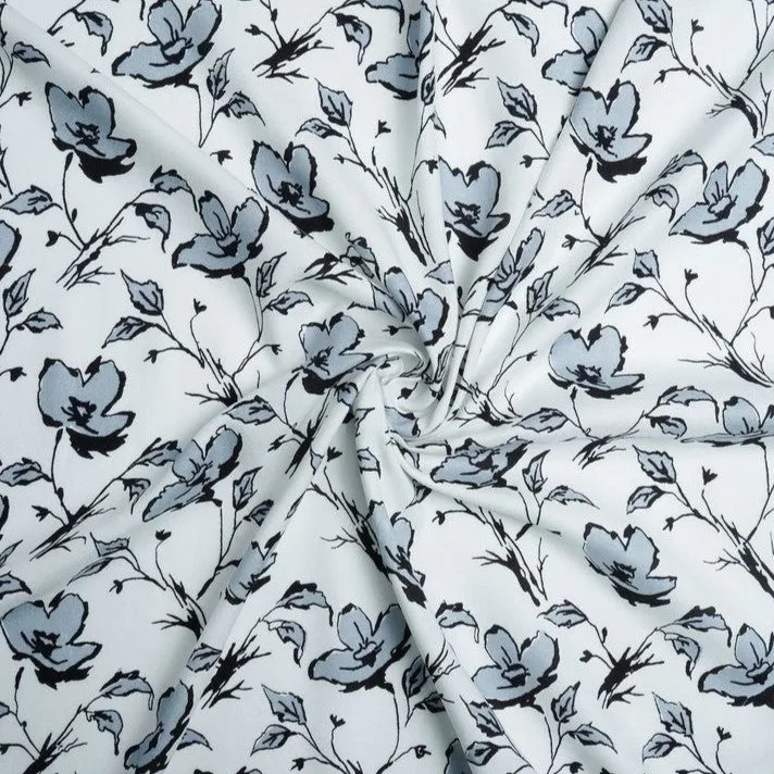 Multicolor Floral Printed Cotton Rayon Fabric