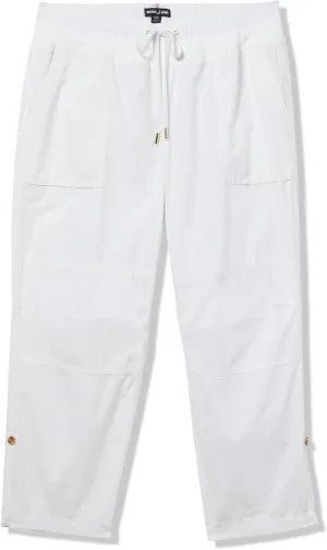 Nautica Women's Cotton Poplin Caspian Utility Pant