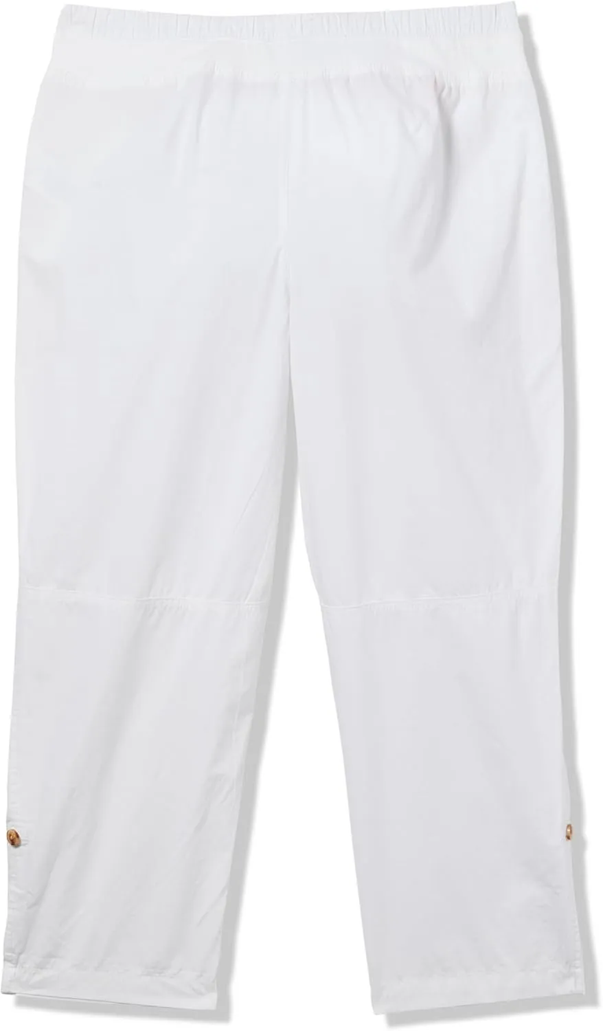 Nautica Women's Cotton Poplin Caspian Utility Pant