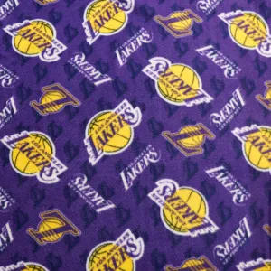 NBA Licensed Los Angeles Lakers Fleece Fabric