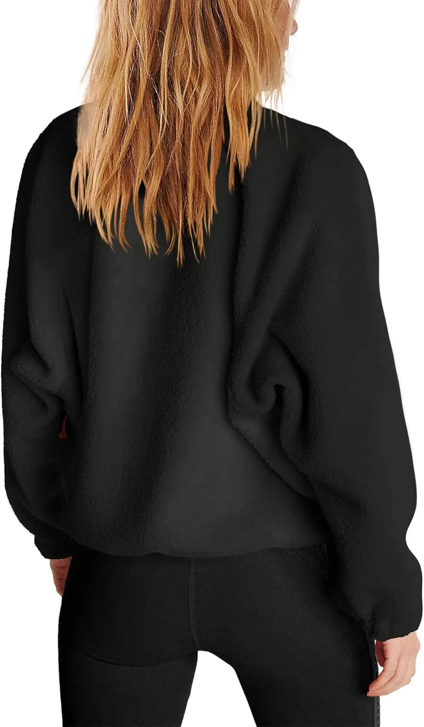 Nirovien Womens Fleece Pullover Long Sleeve Sherpa Jacket Button Down Fuzzy Sweatshirt Warm Outwear with Pockets