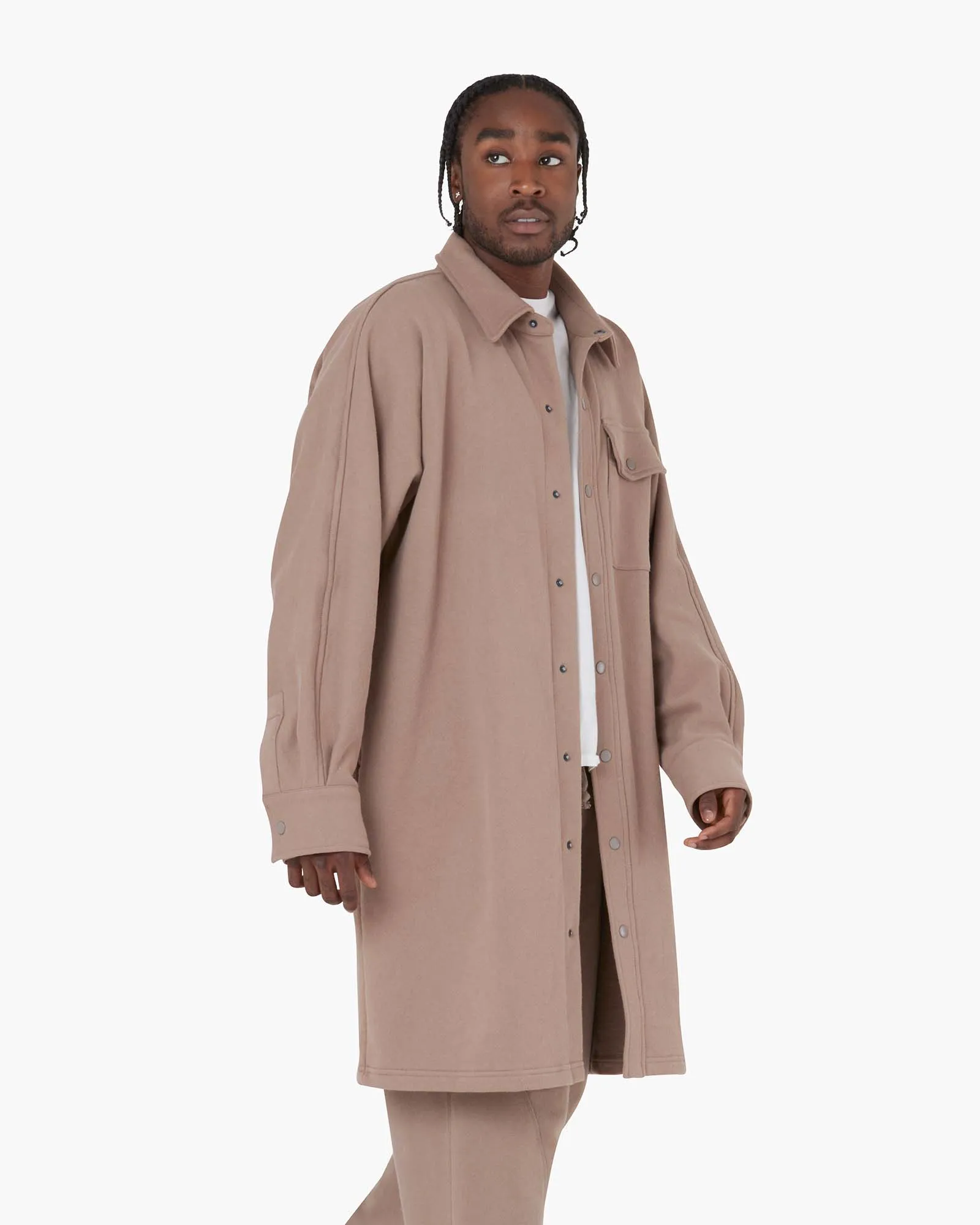 Oversized Shirt Jacket - Earthen