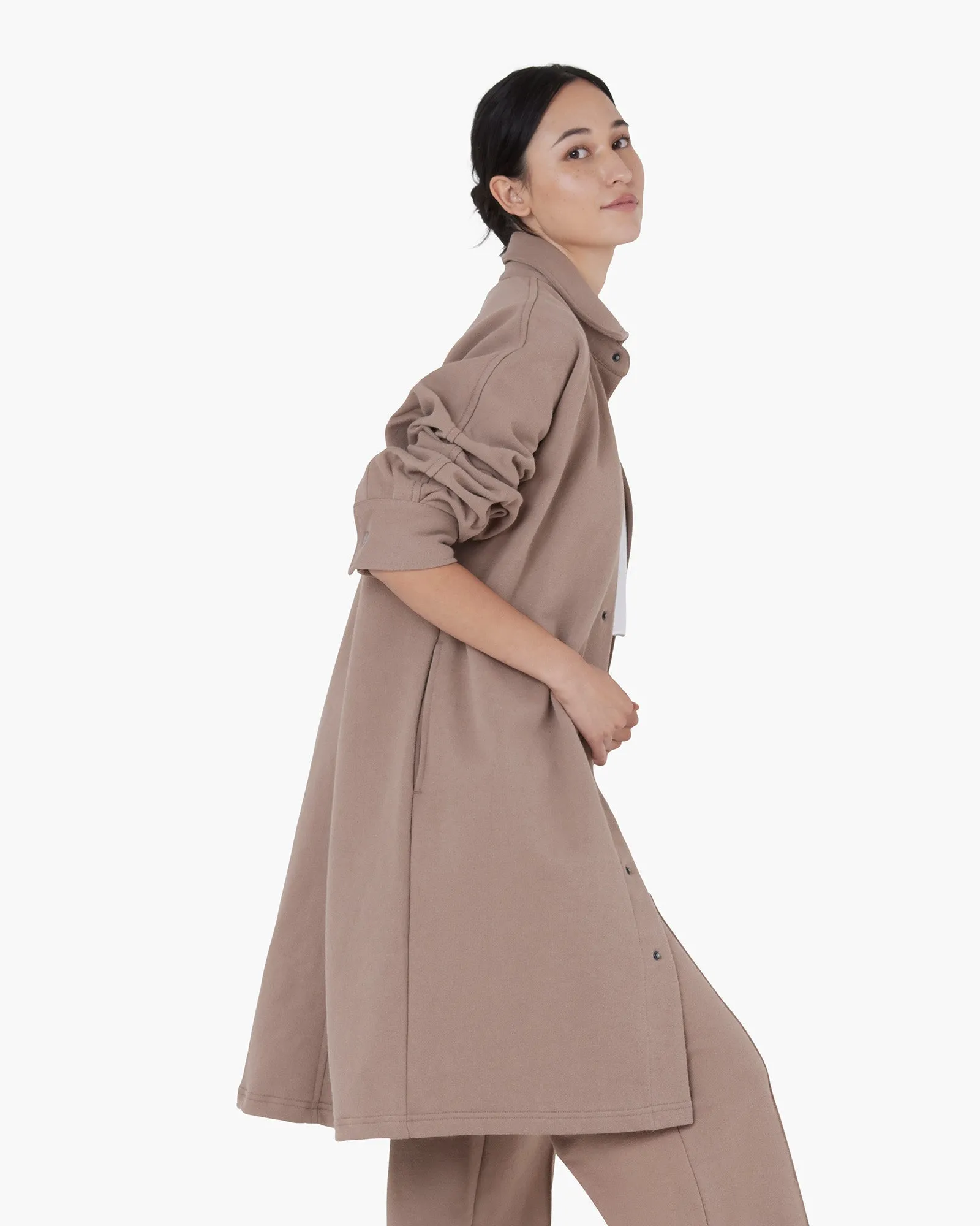 Oversized Shirt Jacket - Earthen