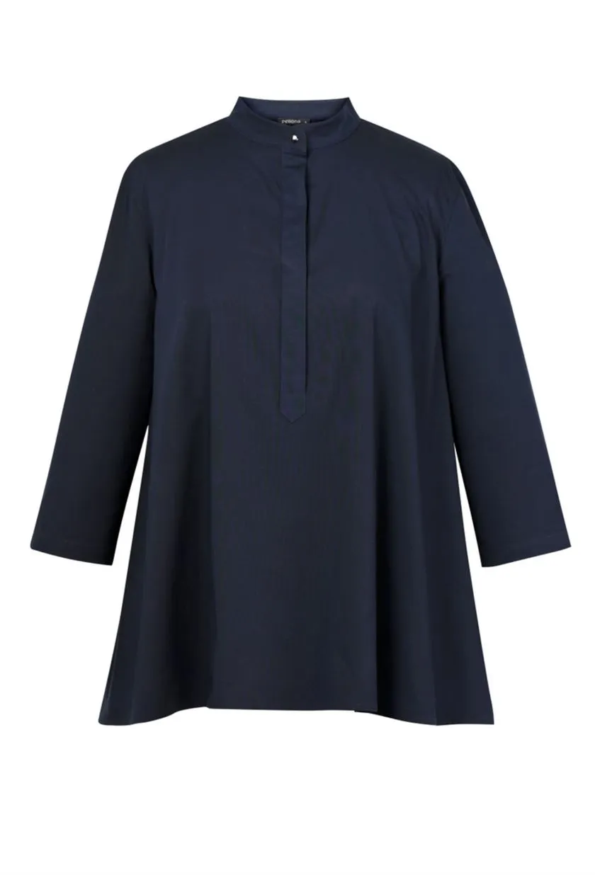 Perona   -   Womens-Shirts & Tops-Tops-Valarie-Pwa-Ss24-602-Xxs-Navy