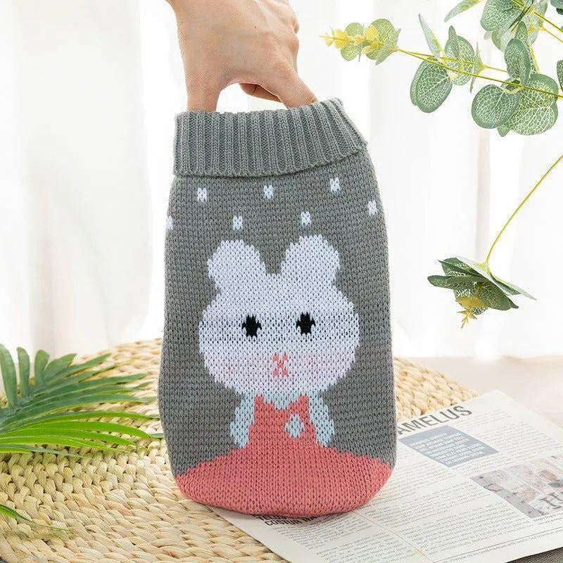 Pet Dog Sweaters Classic Knitwear Turtleneck Winter Warm Puppy Clothing Cute Sweater