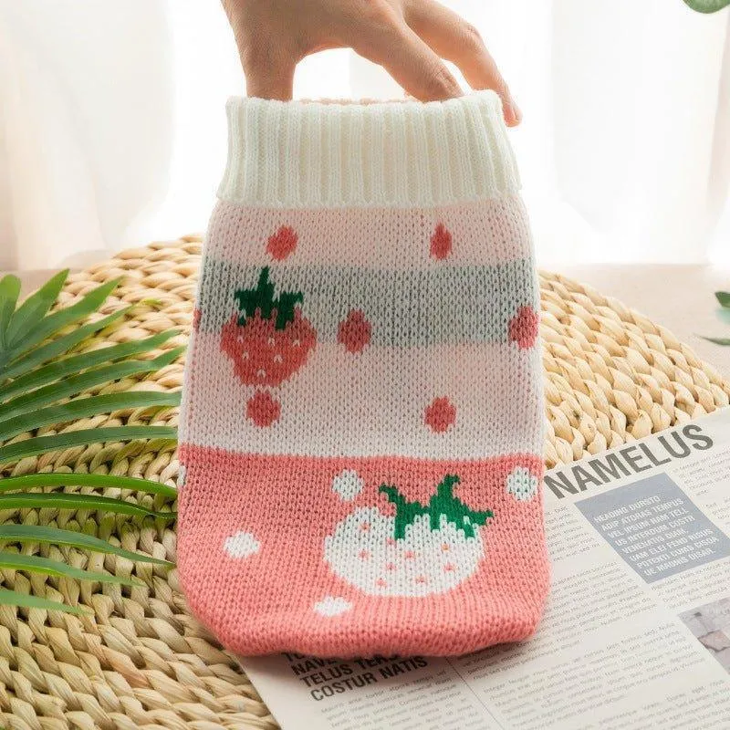 Pet Dog Sweaters Classic Knitwear Turtleneck Winter Warm Puppy Clothing Cute Sweater