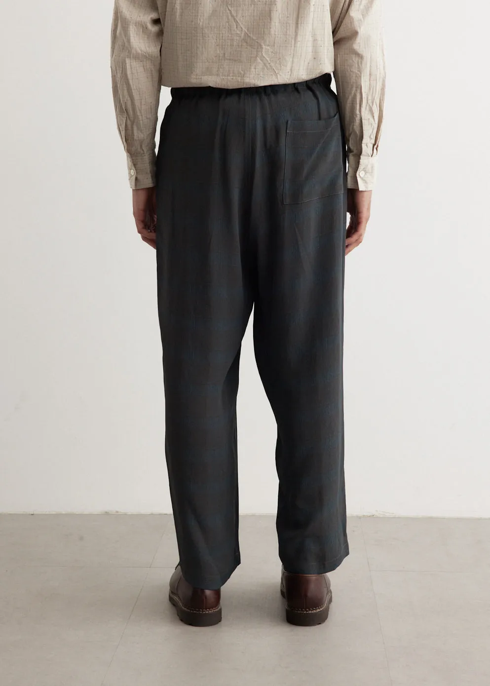 Plaid Jacquard Easy Pants