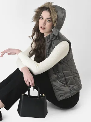 Polished Silver Padded Gilet