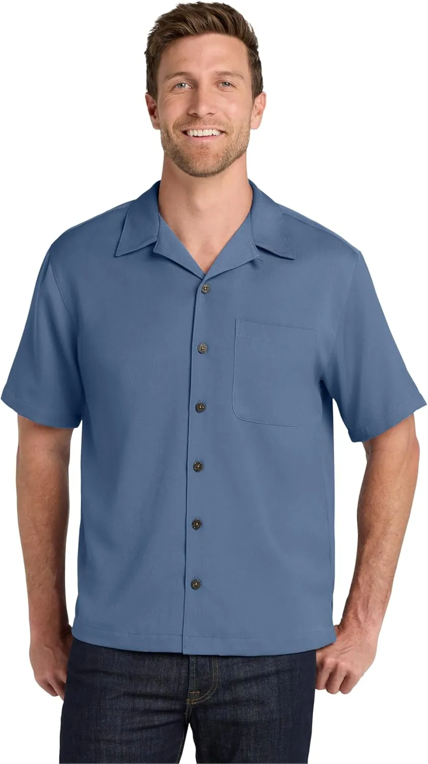 Port Authority Men's Easy Care Short Sleeve Button-Down Camp Shirt