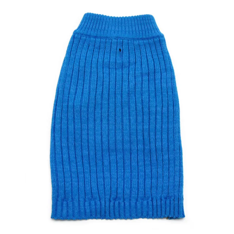 PP BASIC TURTLENECK BLUE DOG SWEATER