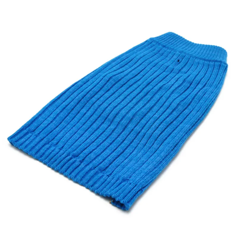 PP BASIC TURTLENECK BLUE DOG SWEATER