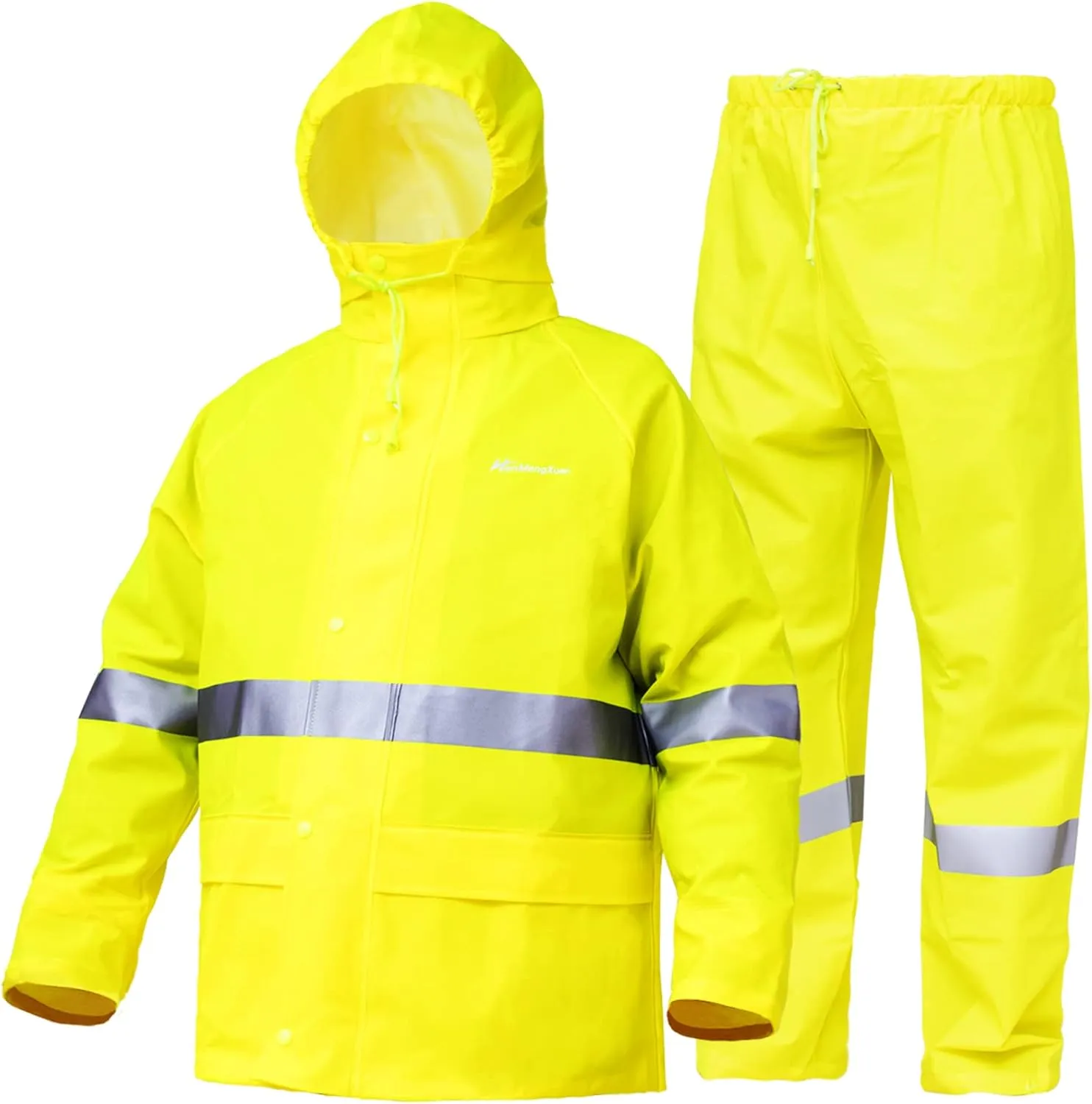 Rain Suits for Men Waterproof Work Heavy Duty Rain Suit Rain coats Rain Gear Jacket and Pants Rainwear
