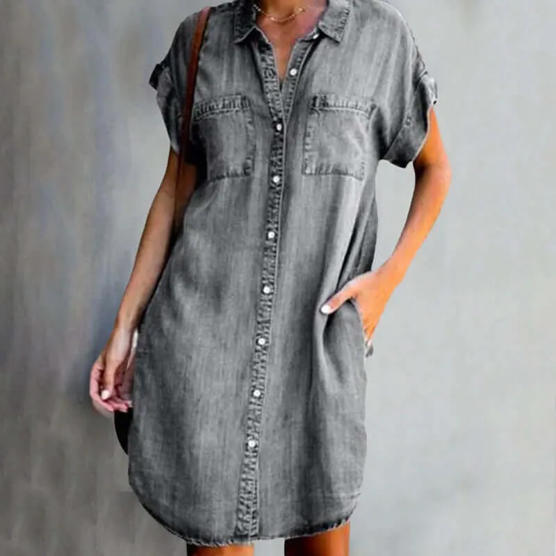 Rosabella™ | Elegant Denim Dress