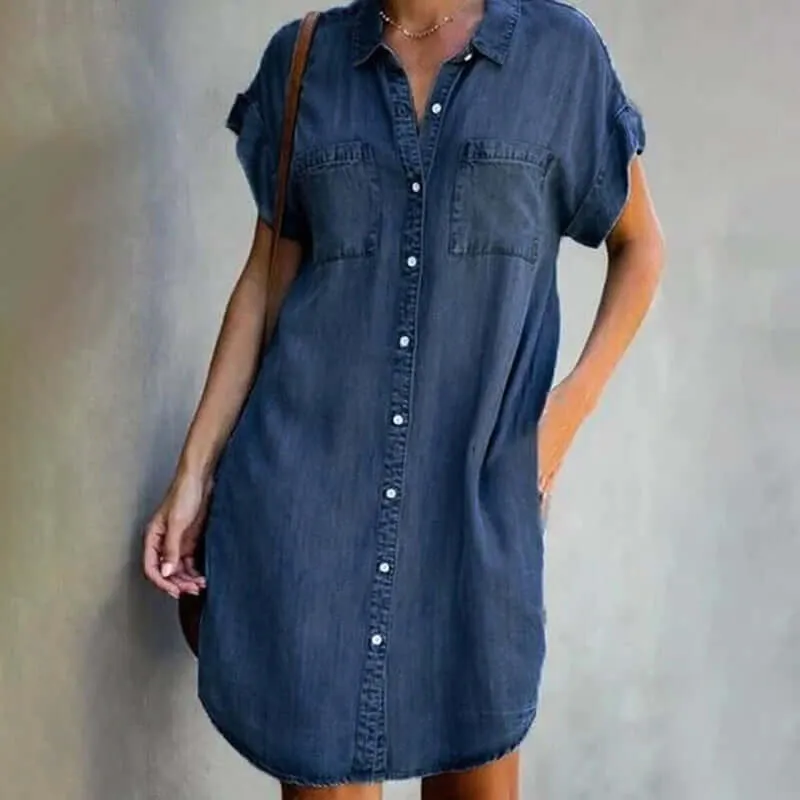 Rosabella™ | Elegant Denim Dress