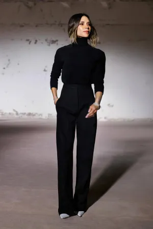 Sculptural Leg Trouser In Black