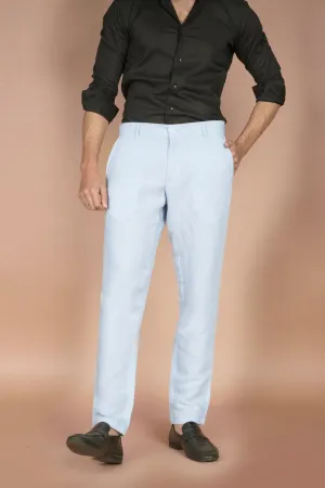 Sky Blue Linen Trousers