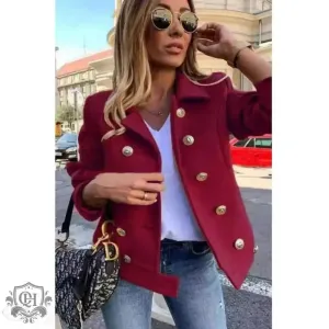 Sleek and Stylish Double-Breasted Jacket