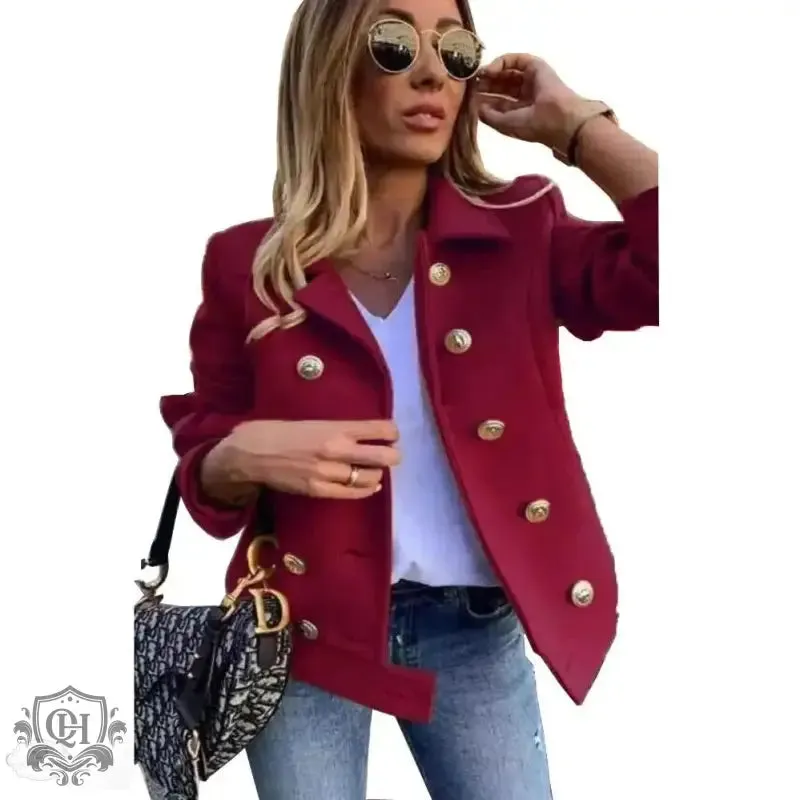 Sleek and Stylish Double-Breasted Jacket