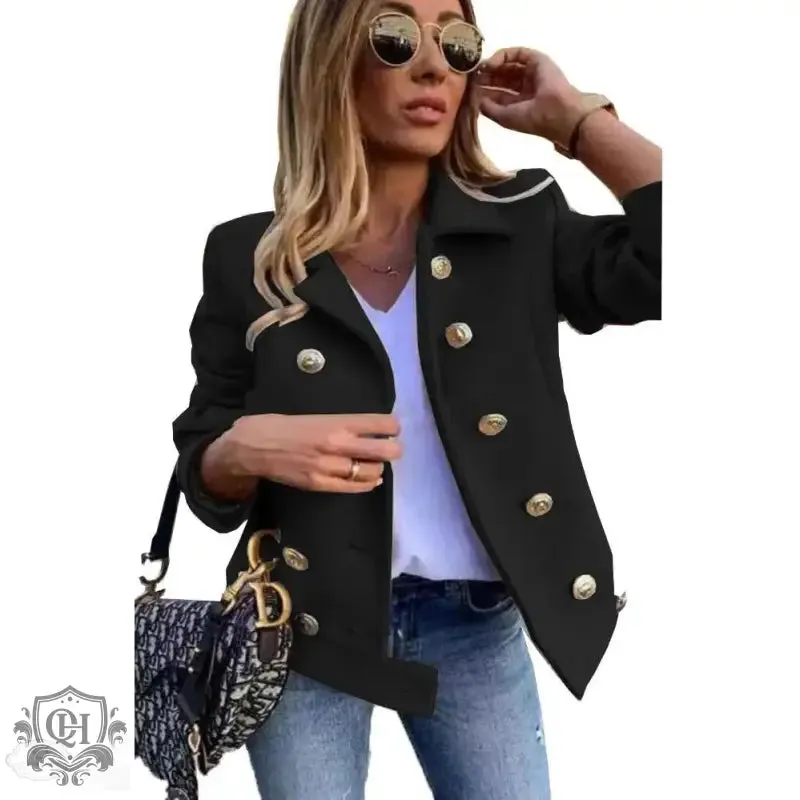 Sleek and Stylish Double-Breasted Jacket