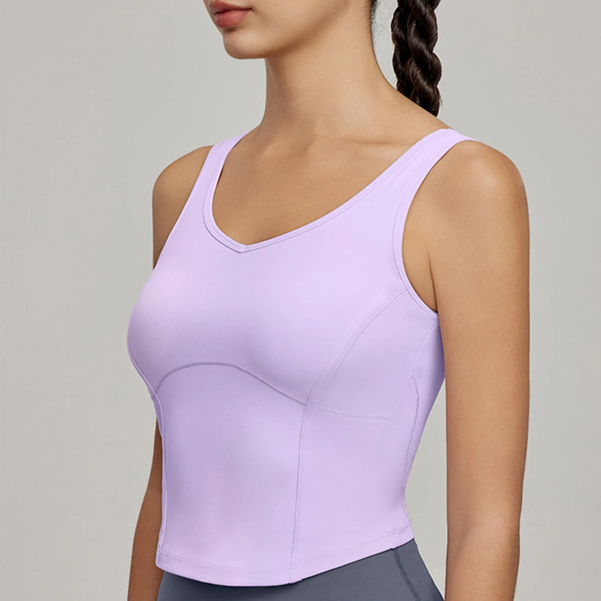Slim Fit Yoga Vest - Beauty Back And Versatile Style