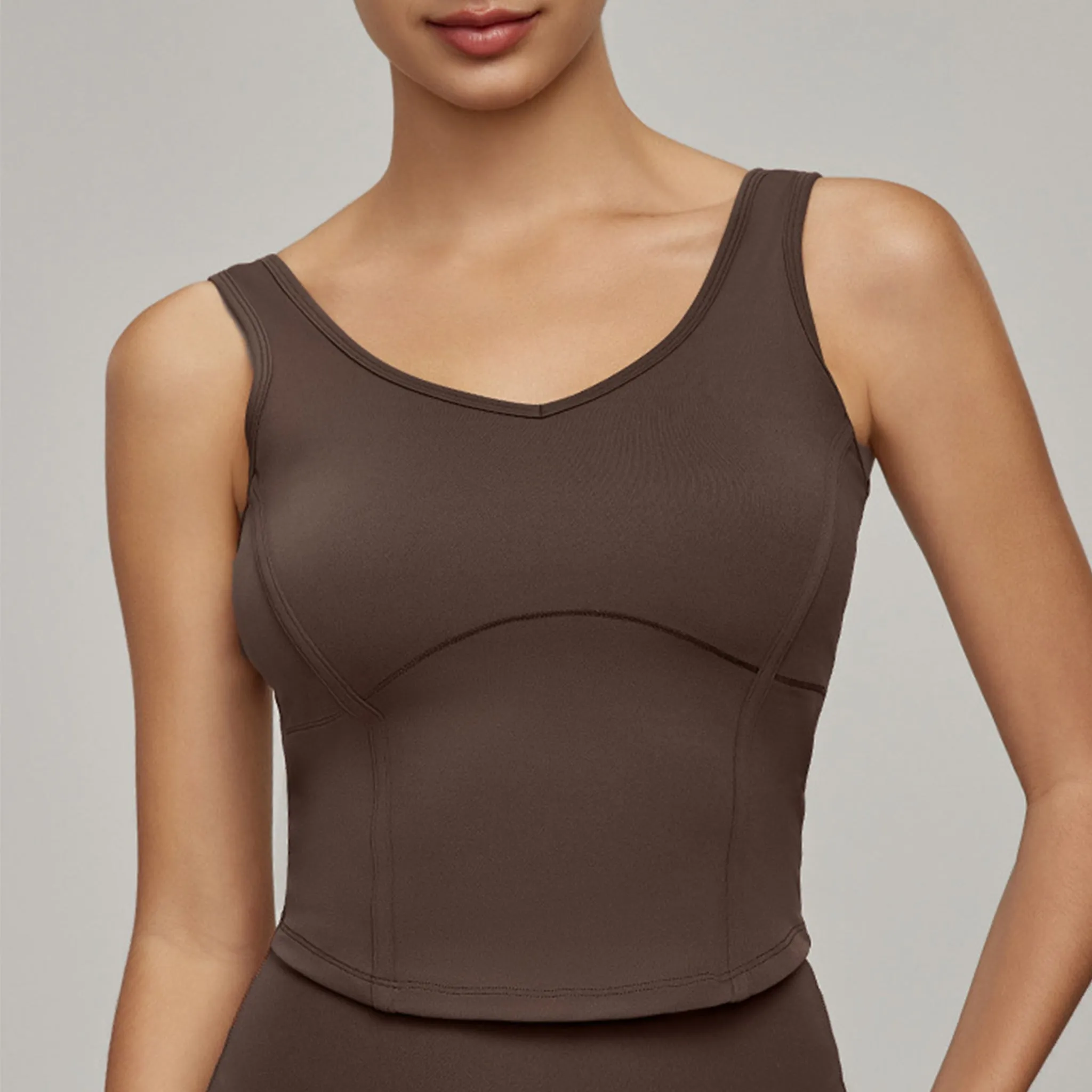 Slim Fit Yoga Vest - Beauty Back And Versatile Style
