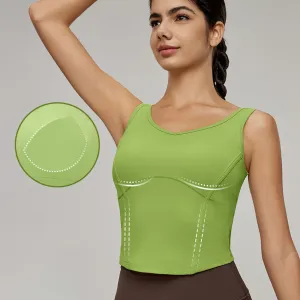 Slim Fit Yoga Vest - Beauty Back And Versatile Style