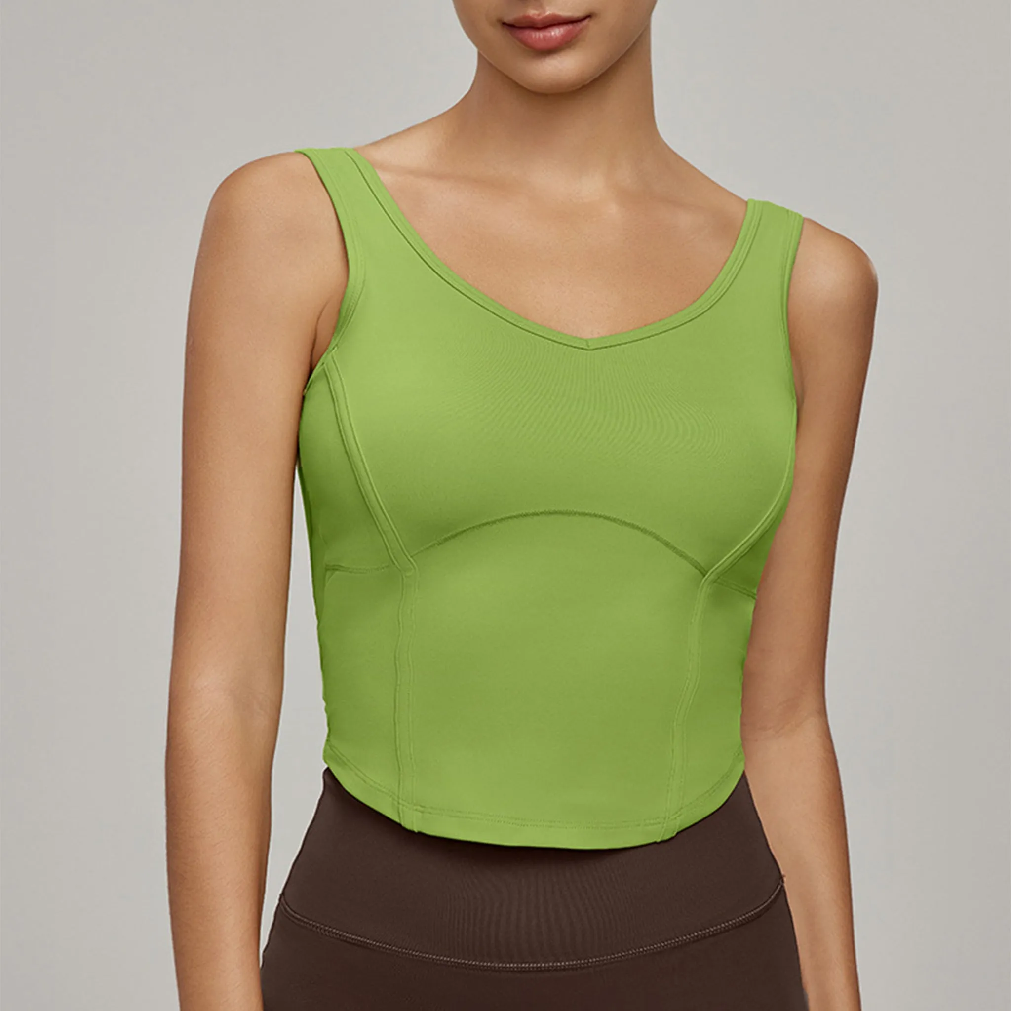 Slim Fit Yoga Vest - Beauty Back And Versatile Style