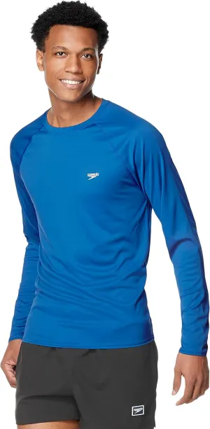 Speedo Men's Uv Swim Shirt Easy Long Sleeve Regular Fit