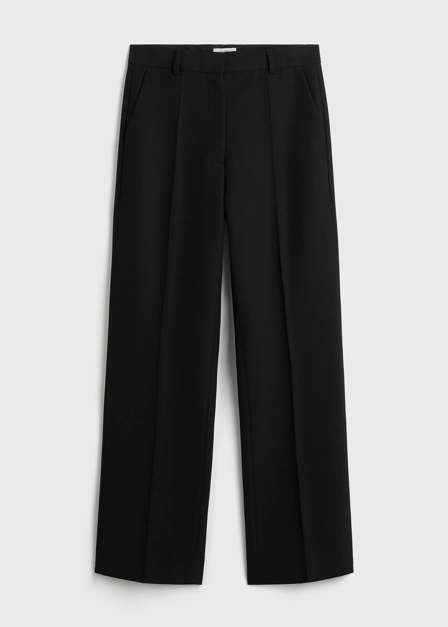 Straight suit trousers black petite