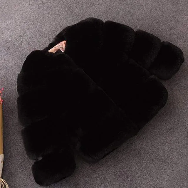 Stylish Faux Fur Coat