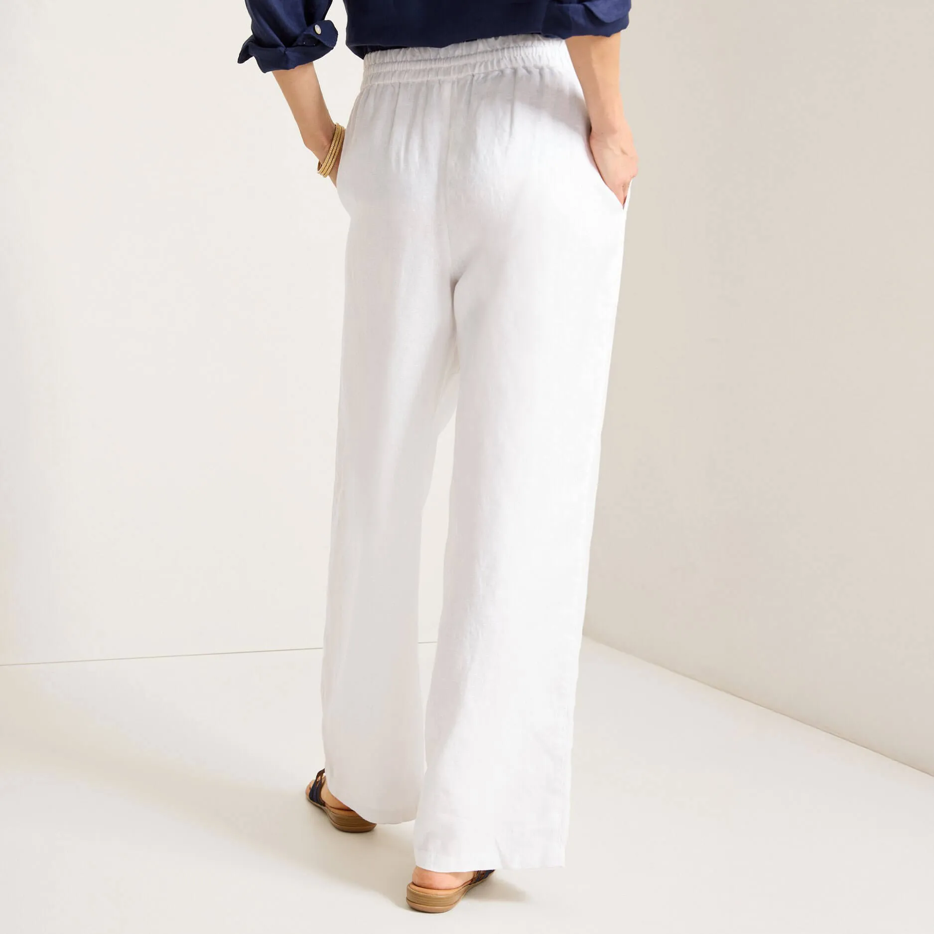 Tommy Bahama Women's Two Palms Easy Linen Pants - White