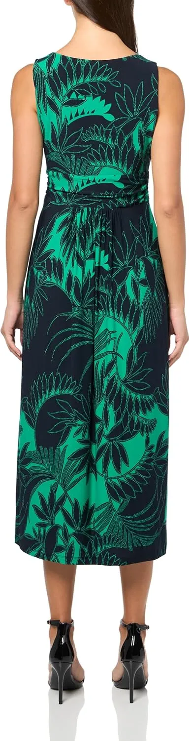 Tommy Hilfiger Women's Sleeveless V-Neck Jersey A-line Midi Dress