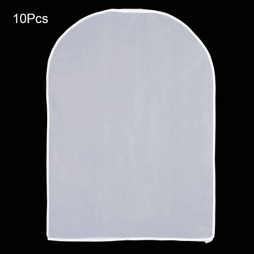 Transparent Hanging Dust Cover Bag with Reusable Foldable, Protects Clothes From Dust, Moths, Pet Hair, Suitable for Various Clothing, Easy to Maintain (60 * 100cm suitable for mid-length style)