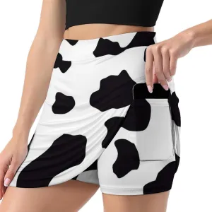 Trouser Skirt,Women's Versatile Stretch Casual Mini Skirt Light Proof