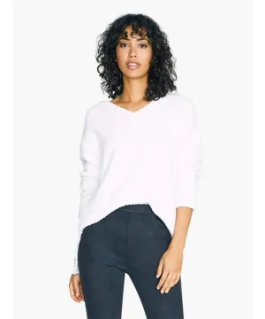 V-Neck Teddy Pullover Opal