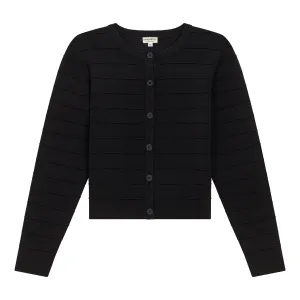 Versatile Rib Knit Crop Cardigan