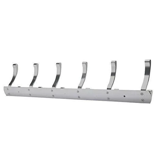 Vidwala Wall Mounted Coat Rack Hook - Double Prong Robe Hooks Metal Decorative Hook Rail - Heavy Duty Wall Hooks for Bathroom Kitchen Office Entryway Hallway