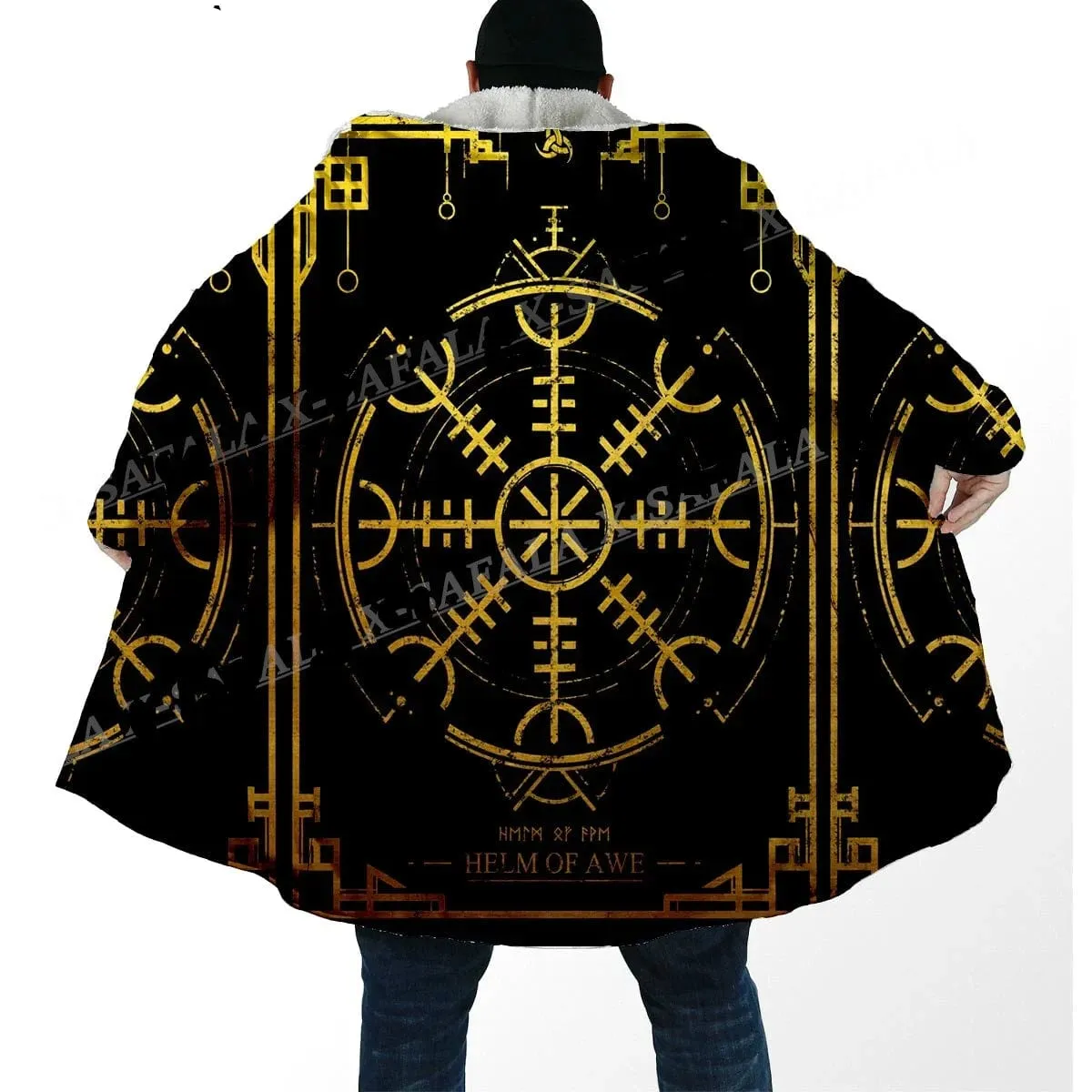 Viking Symbols Hooded Coats