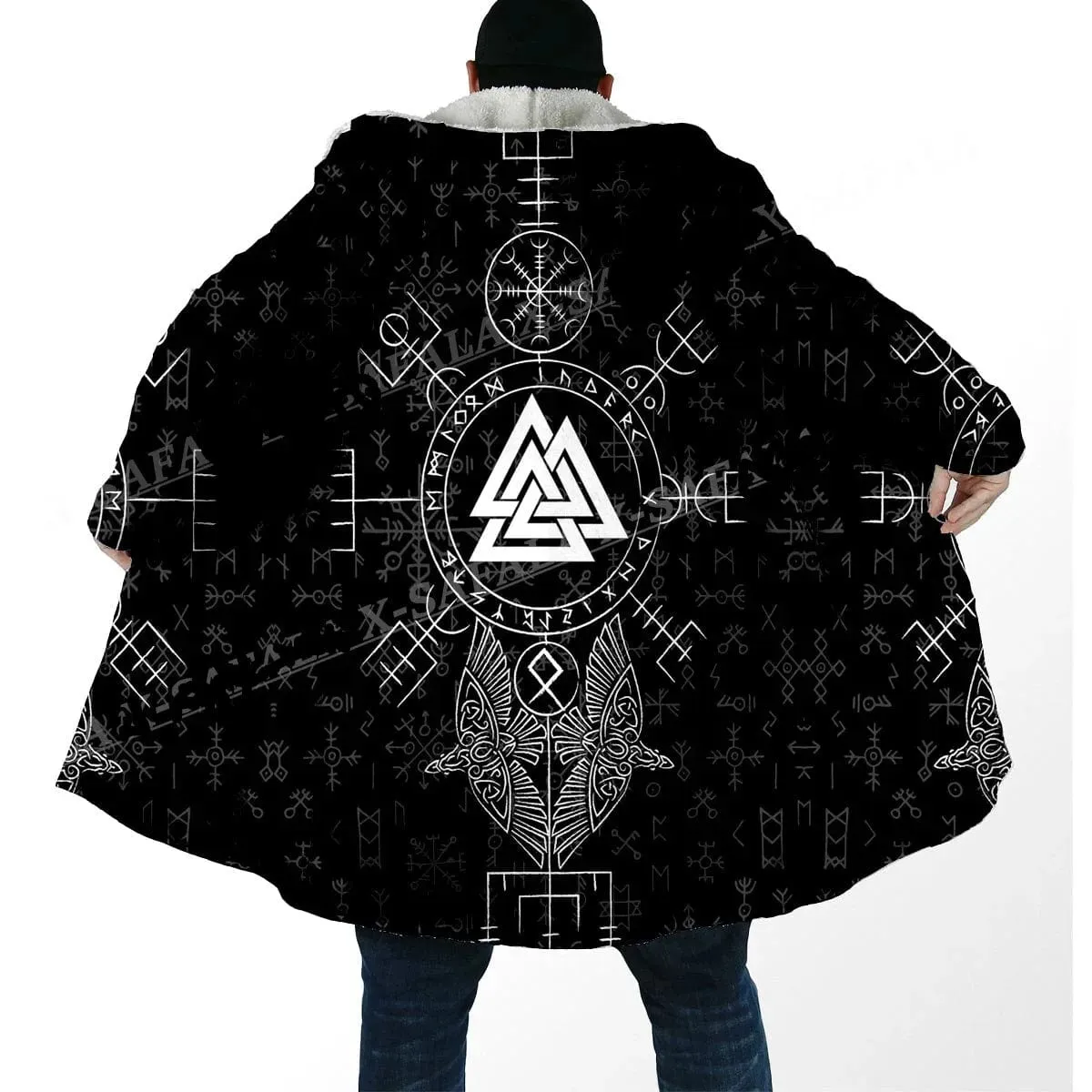 Viking Symbols Hooded Coats