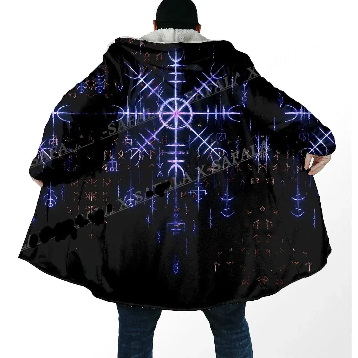 Viking Symbols Hooded Coats