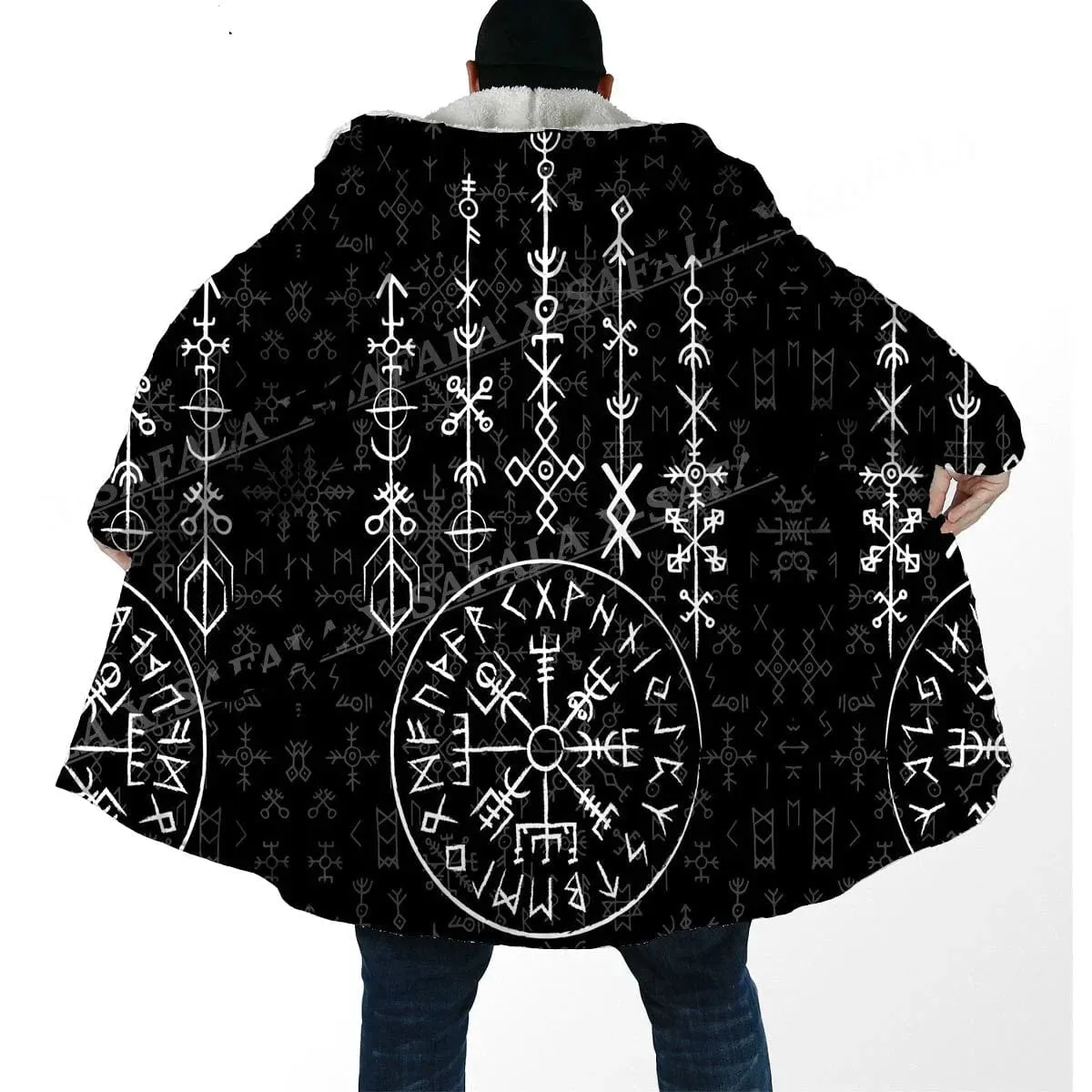 Viking Symbols Hooded Coats