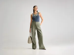 Viktor formal trousers (251 / W / DUSTY OLIVE)